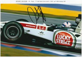 Anthony Davidson / Originalautogramm, F1