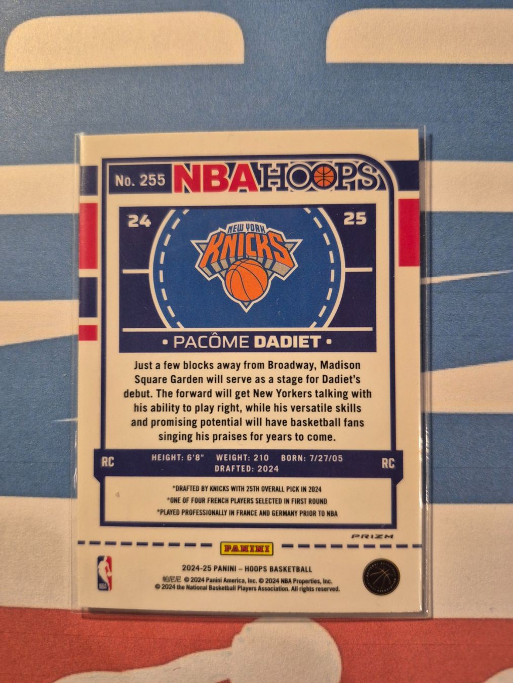 Panini Carte collezionabili: NBA Pacome Dadiet New York Knicks – Usato da Treiten venduto da Sauber73 1