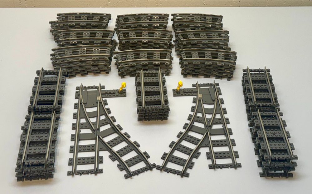 Holz Eisenbahn Gleis Erweiterungsset - Biegsame Schienen Für Kreativen Spielspaß