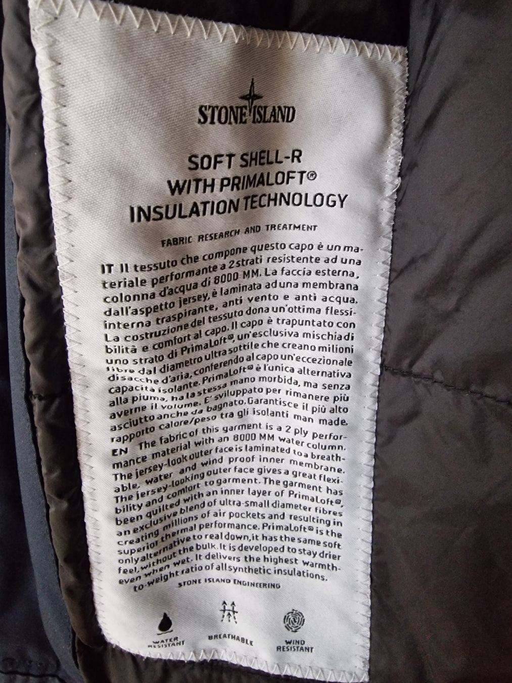 Stone Island Giacche: Stone Island Soft Shell-R PrimaLoft Jacke Navy Gr. L  – Usato da Dübendorf venduto da Hans-GeorgB 3