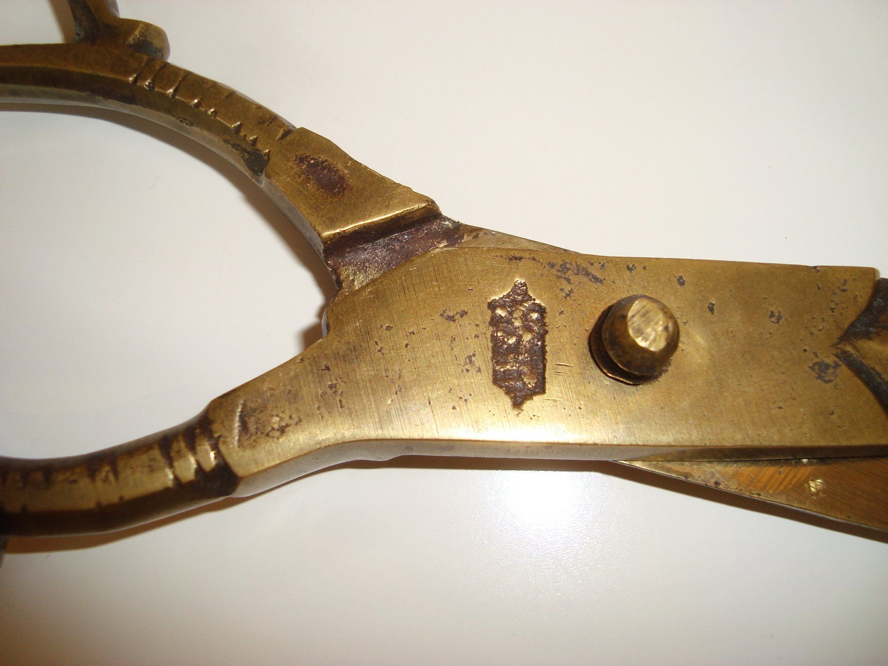 Alle Werkzeuge: sehr grosse, antike Messing - Bronze Schere – Gebraucht aus Oberdorf NW von Lufao 1