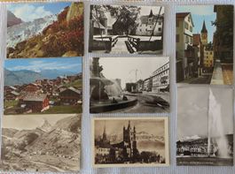 Lot von 8 ungelaufenen Ansichtskarten Schweiz, siehe Bilder