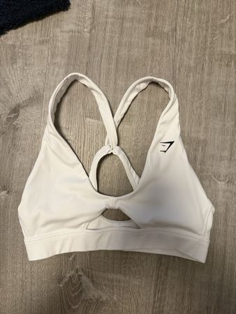 Gymshark Sport BH weiss S neuwertig