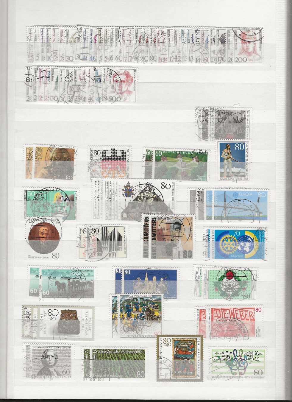 Alle Briefmarken: Marken Deutschland BRD gestempelt – Gebraucht aus Au ZH von xelagreb01 1