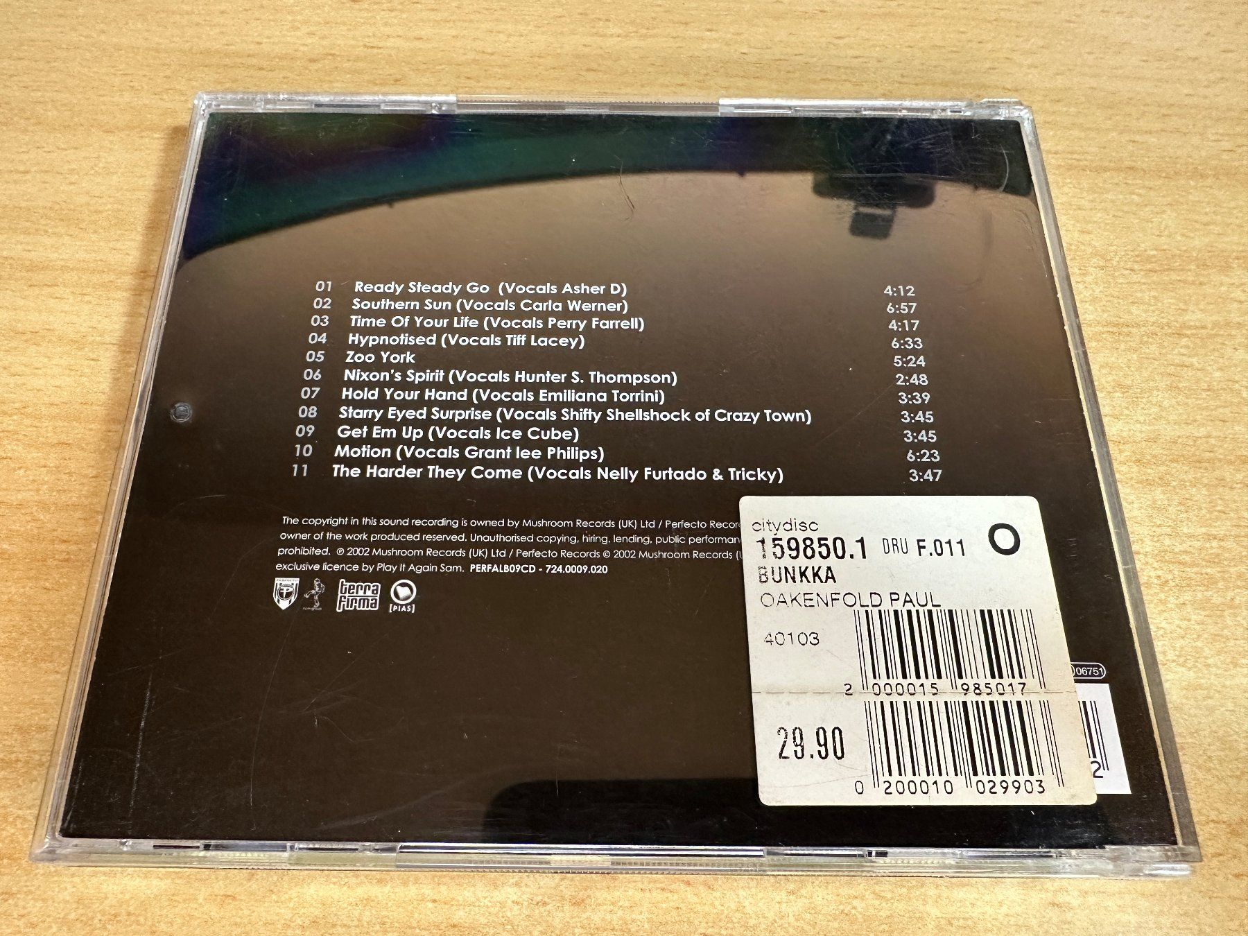 CD: J3 Oakenfold – Bunkka – Usato da Rikon im Tösstal venduto da Alpenmutz 1