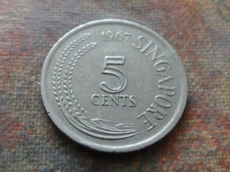 Tutti le monete: SINGAPOUR  5  Cents  1967 – Usato da Romanel-sur-Lausanne venduto da Swift13 1