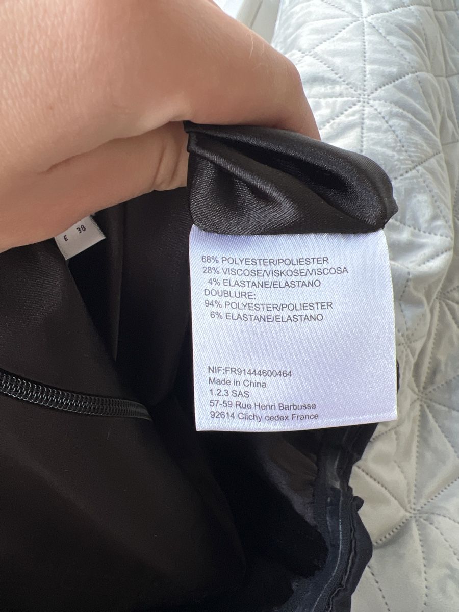 Vestiti: Robe noire, marque un deux trois, Taille XS – Usato da Châtelaine venduto da RipicN 4