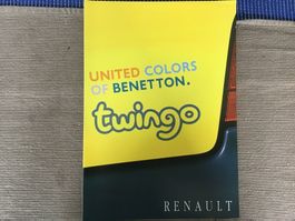 Renault Twingo Benetton Faltprospekt Februar 1996