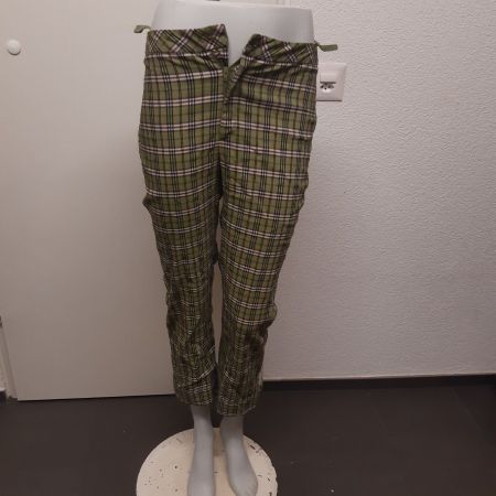 Olive Grüne Karierte Hose,spandex,neuwertig, Grösse 36