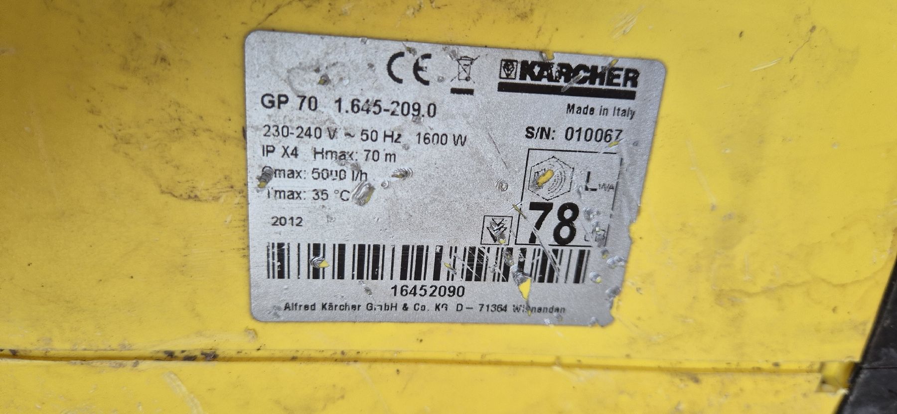 Kärcher Toutes les machines: Kärcher GP70 – D'occasion à Grenchen par Heja1604 4
