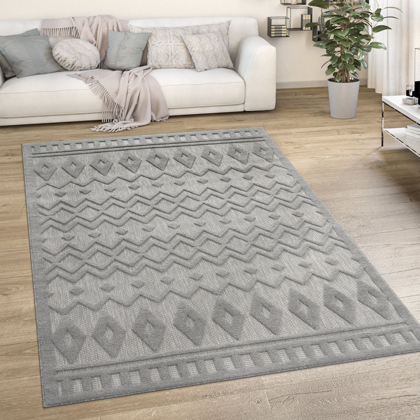 Tappeti: RIESIG! Einzigartiger Teppich 3D Effekt Boho Ethno 240x340 – Nuovo e nell'imballaggio originale da Bern venduto da Miraitrading 1