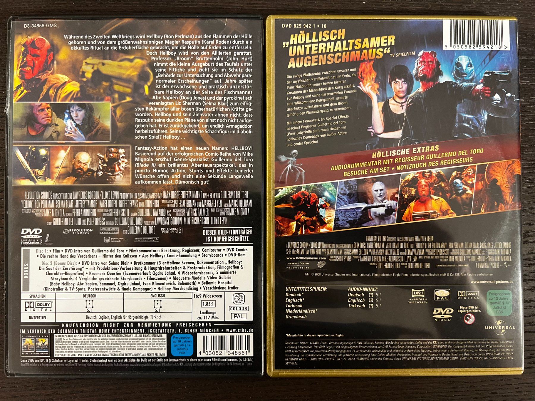 Alle DVDs: Hellboy - Teil 1 & 2 – Gebraucht aus Zürich von FilmFreunde 1