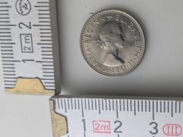 Sixpence 1967 Elizabeth II. Seltene Münze aus England!