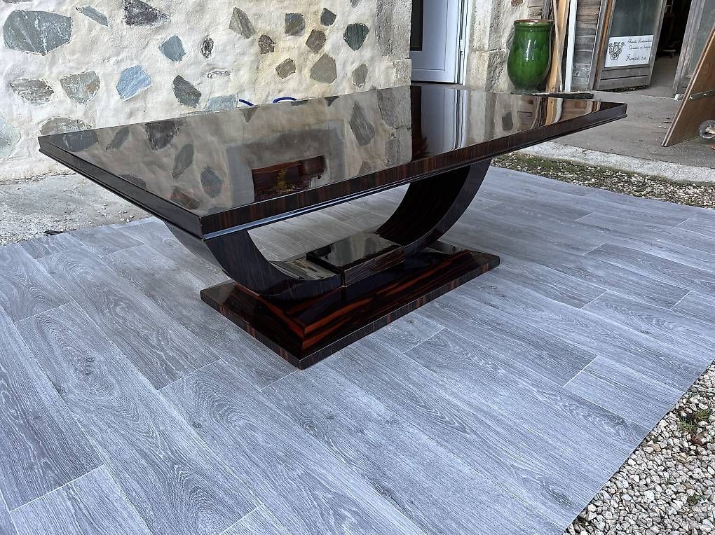 Tavoli: Table basse art déco ébène de Macassar  – Usato da Mollens VD venduto da espritartdeco 2
