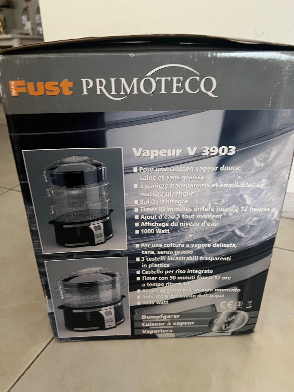Primotecq Küchengeräte: Dampfgarer Fust Primotecq Silver Line – Neu und originalverpackt aus Luzern von Garagewas 4