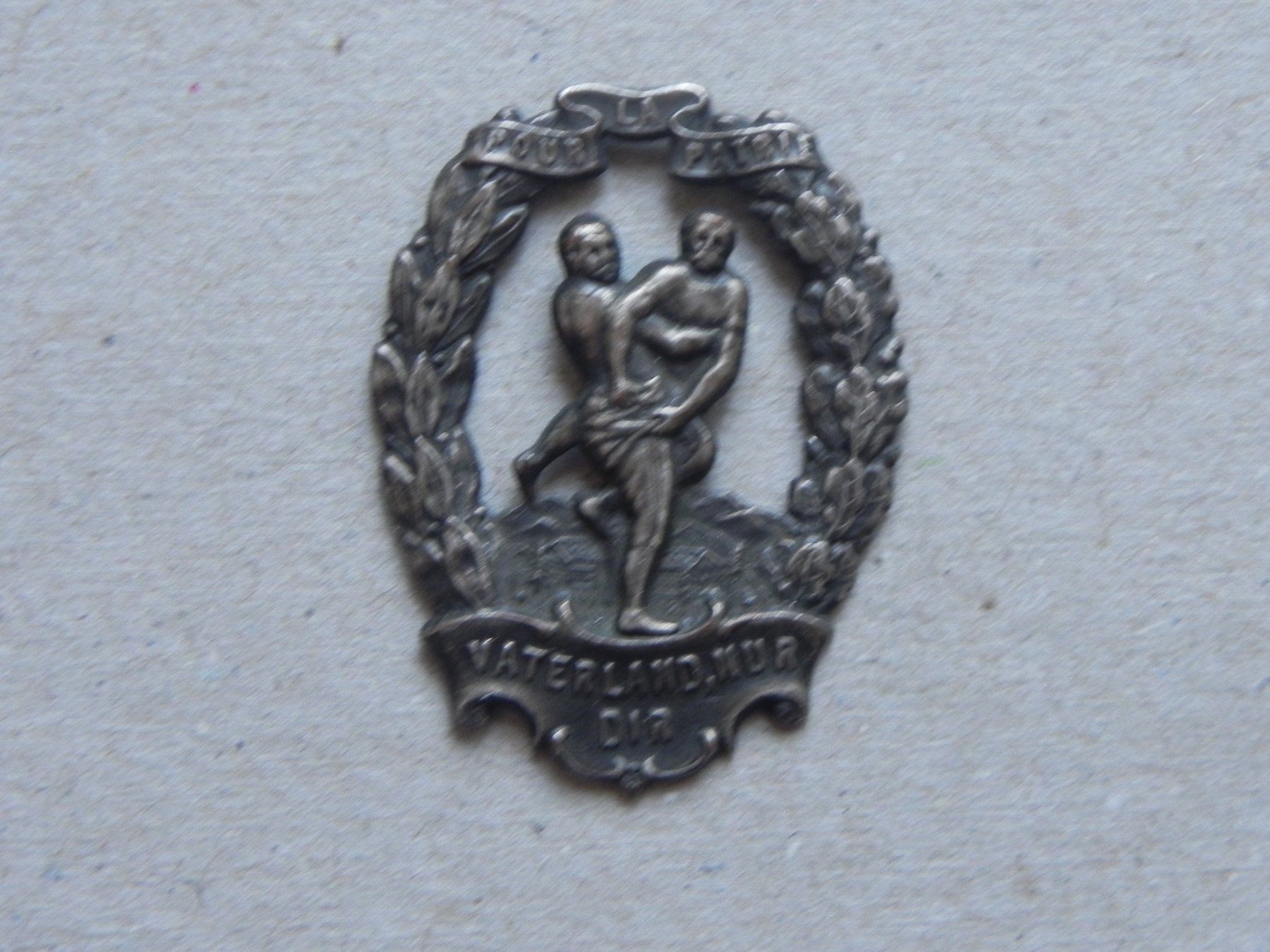Medaglie: Evtl. ESAF Medaille Abzeichen Eidg. Schwingfest um 1900 – Usato da Siebnen venduto da krimsie