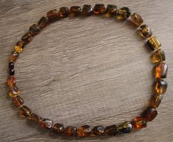 Nachlass: Ostsee Bernstein Schmuck Kette Collier 44 Gramm