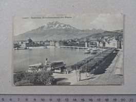 Luzern, 1913, Seebrücke, Schiff, Dampfschiff