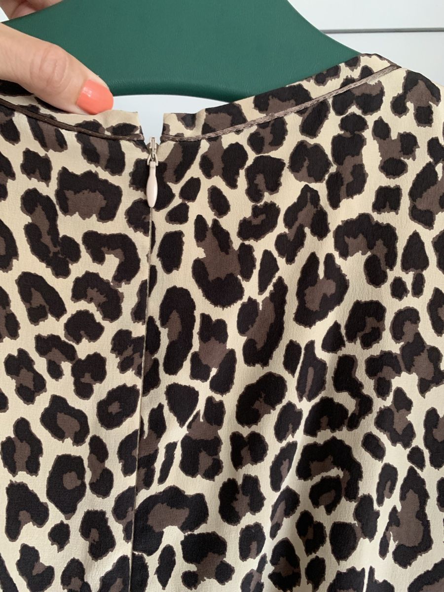 Vestiti: Gerard Darel seiden Kleid leopard – Usato da Zürich venduto da Nikuska32 5