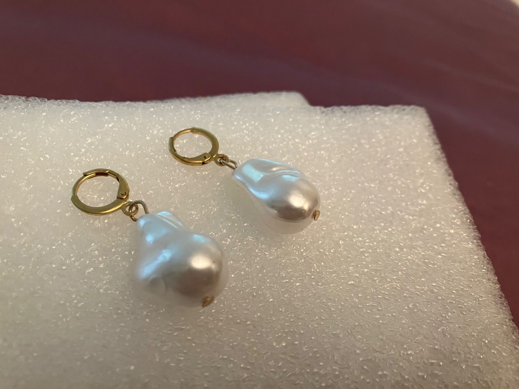 Orecchini pendenti & Orecchini a lobo: Modeschmuck stilvolle Hängeohrringe, goldfarben & Kunstperle – Nuovo (secondo la descrizione) da Affoltern am Albis venduto da Dlotti 3