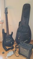 Elektrische Ibanezgitarre mit Zubehör