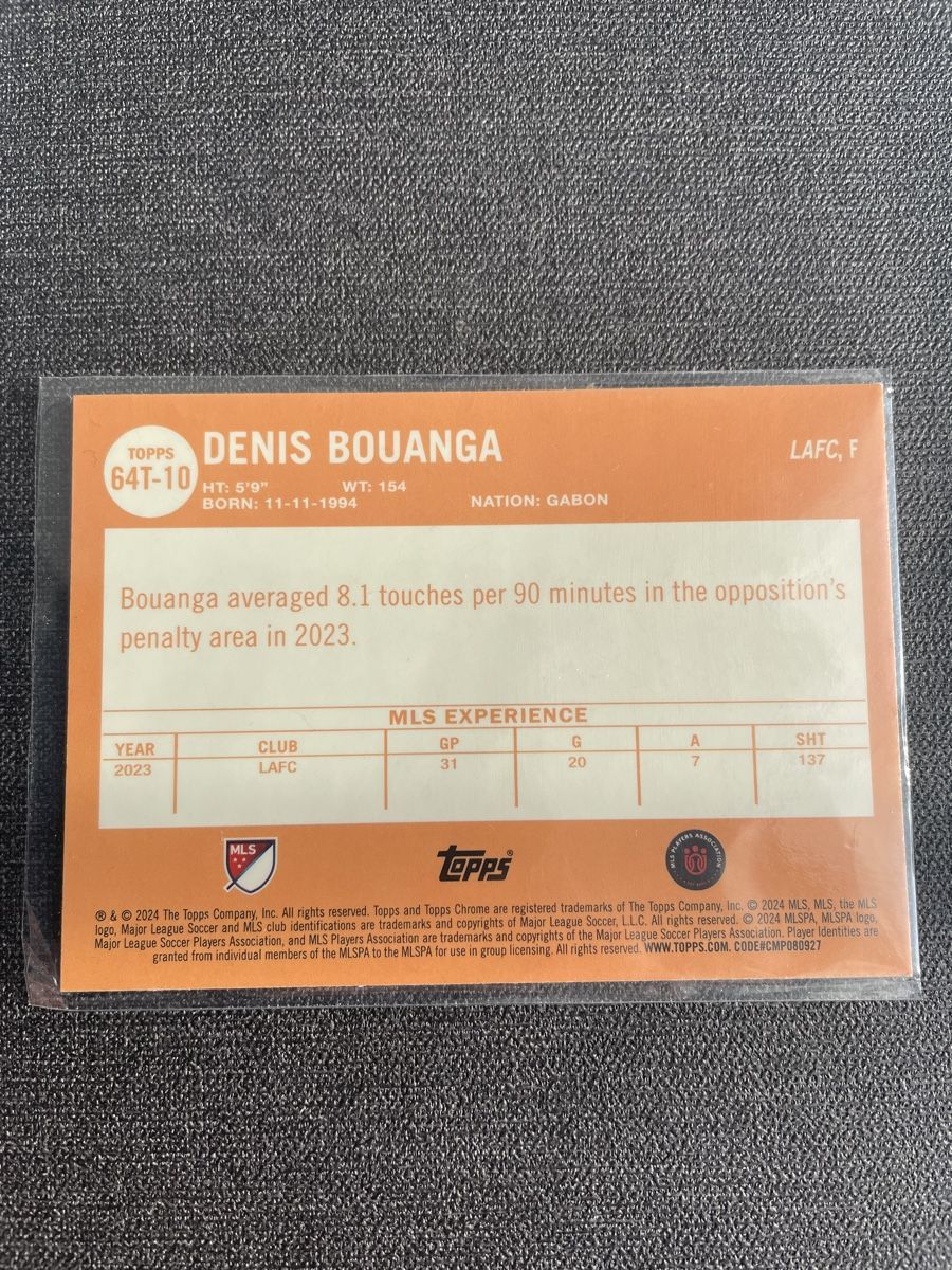 Topps Carte collezionabili: Topps Chrome Denis Bouanga MLS – Nuovo (secondo la descrizione) da Burgdorf venduto da Sports_Cards_3400 1