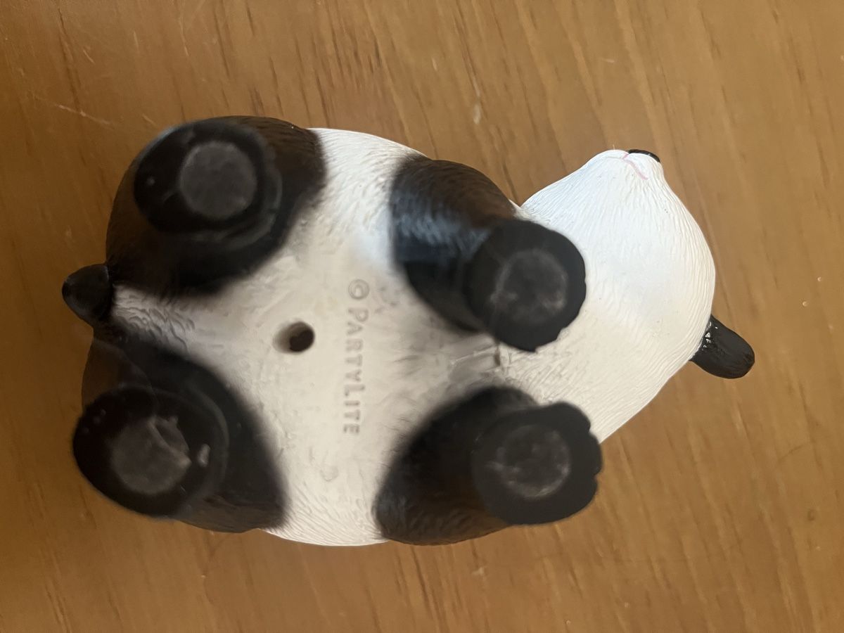 Partylite Statuette: Panda Partylite candle holder – Usato da Lausanne venduto da barbabelle02 2