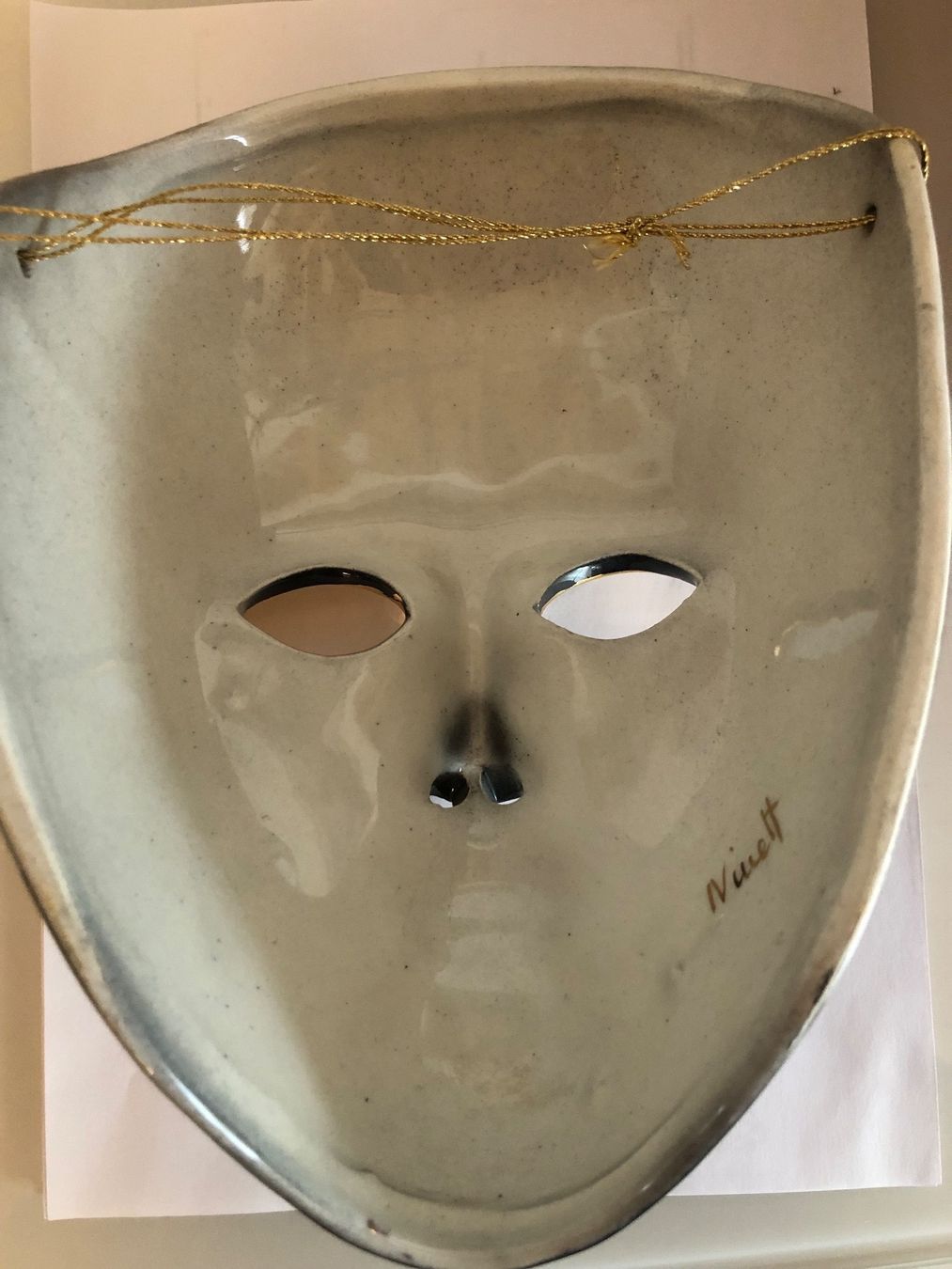 Masken: Venezianische Keramik Maske – Gebraucht aus Zweidlen von Maerliharo_57 5