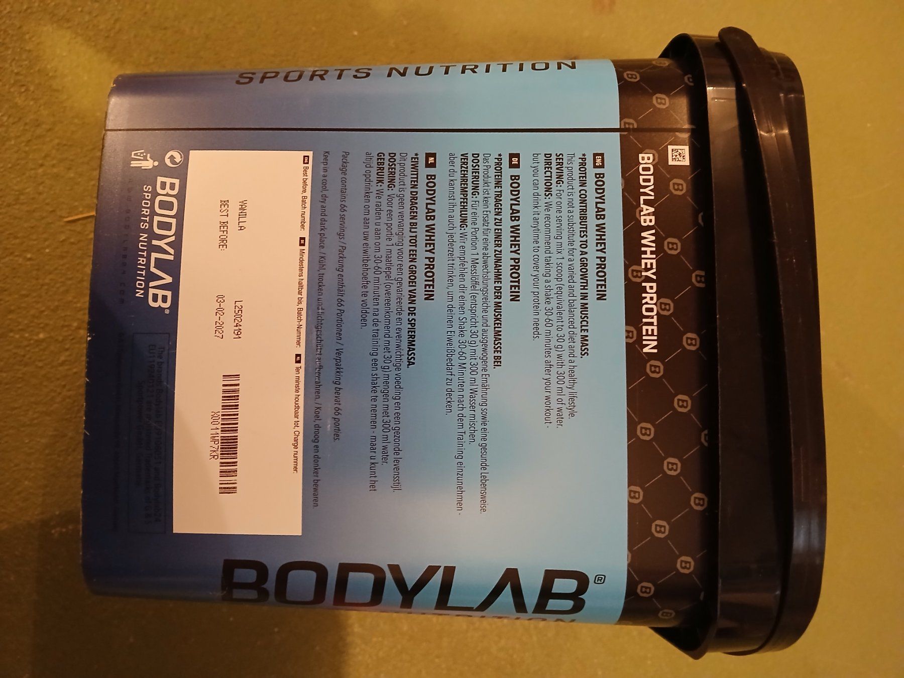 Aliments & Spécialités: Whey Protein Vanilla Body Lab 2kg – D'occasion à Linthal par pau_v979 1