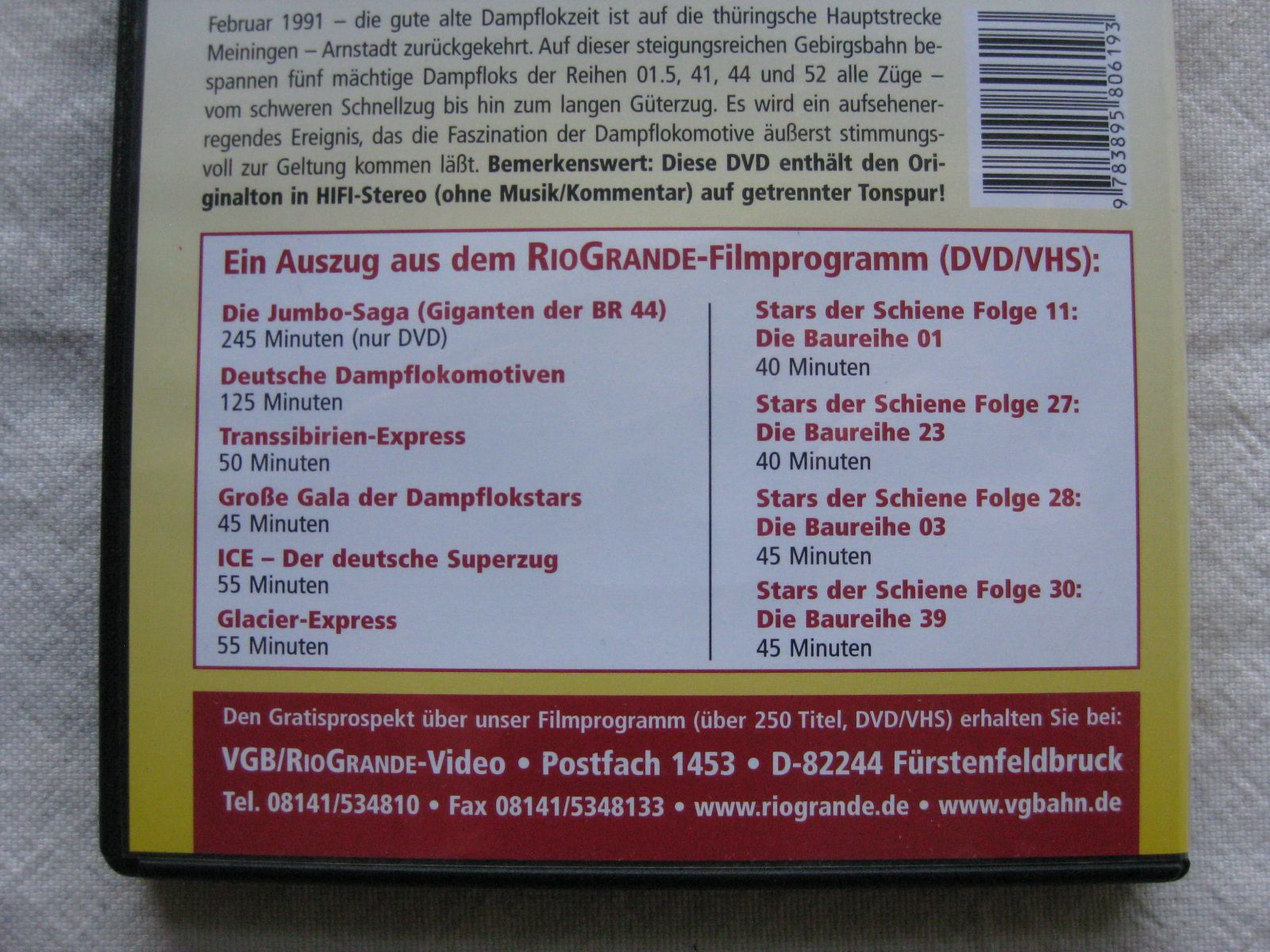 Libri: DVD: Dampfspektakel im Thüringer Wald – Nuovo (secondo la descrizione) da Malters venduto da Marosko 2