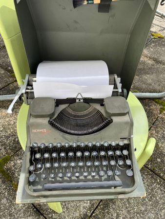 Hermes Schreibmaschine Antik Vintage
