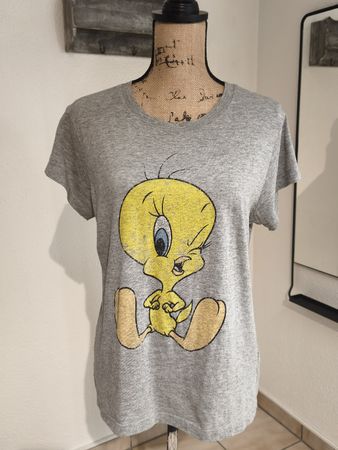 Looney Tunes T-Shirt Tweety Grau Grösse M
