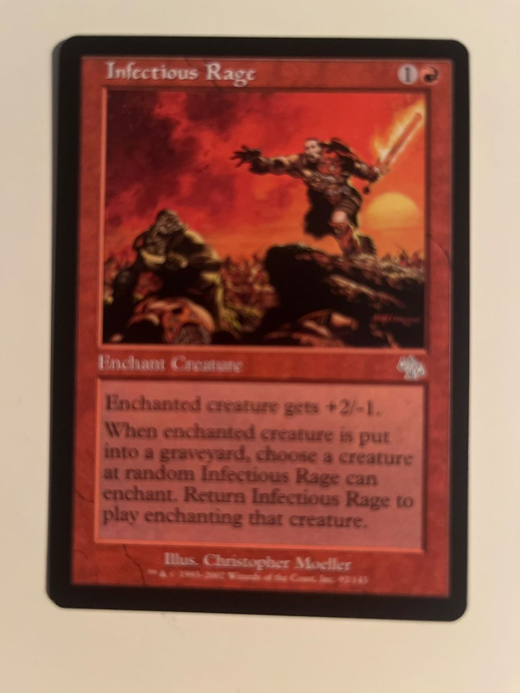 Magic The Gathering Carte collezionabili: 1 x Infectious Rage - Magic: The Gathering - MtG – Usato da Kriens venduto da Shadi1980
