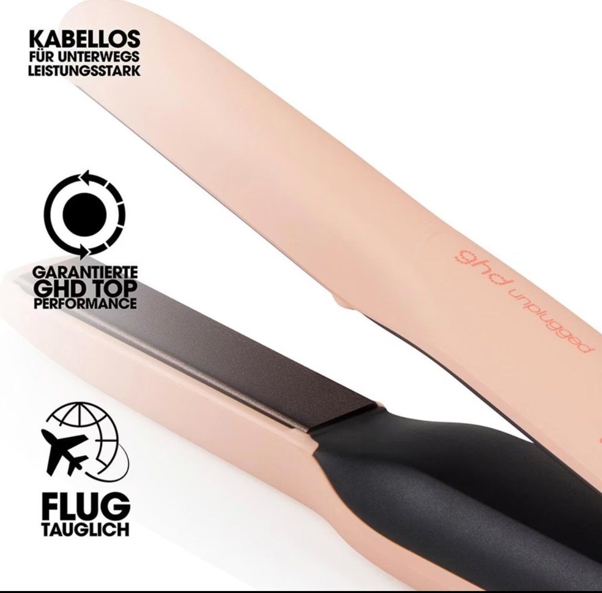 GHD Piastre & Arricciacapelli: ghd Unplugged Styler special Peach Edition – Usato da Zufikon venduto da Tacha22 1