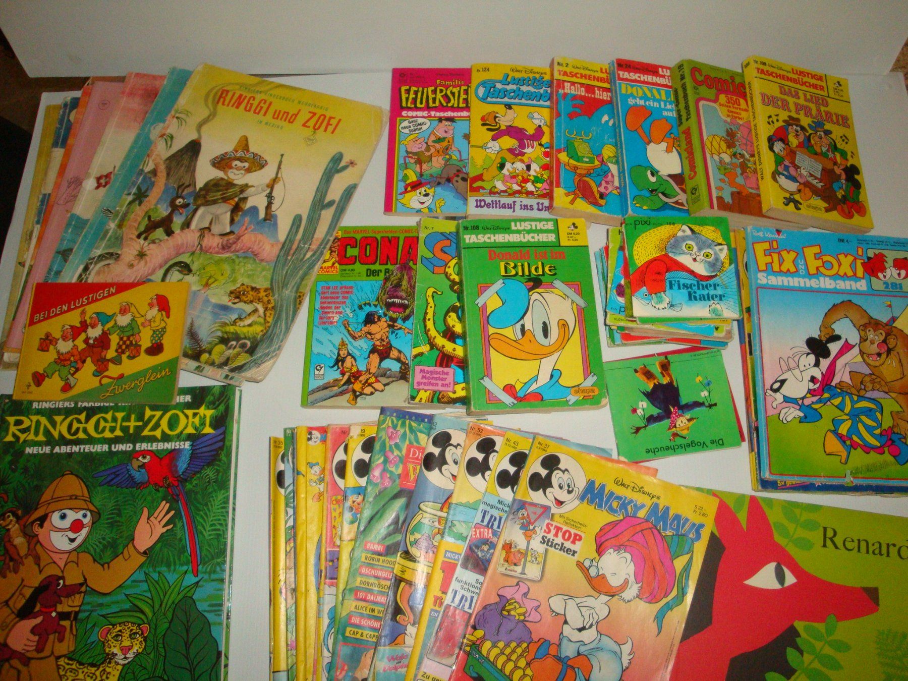 Fumetti: Konvolut Comics: Ringgi+Zofi, Mickey Maus, Fix und Foxi, ... – Difettoso da Enggistein venduto da mach1 1