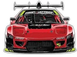 Honda NSX Aufkleber Time Attack (Masse 72x53mm)