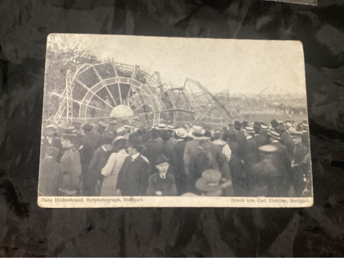 Ansichtskarten: POSTKARTE  ZEPPELIN BRAND ECHTERDINGEN  1908 – Gebraucht aus Münchenstein von NoSu98