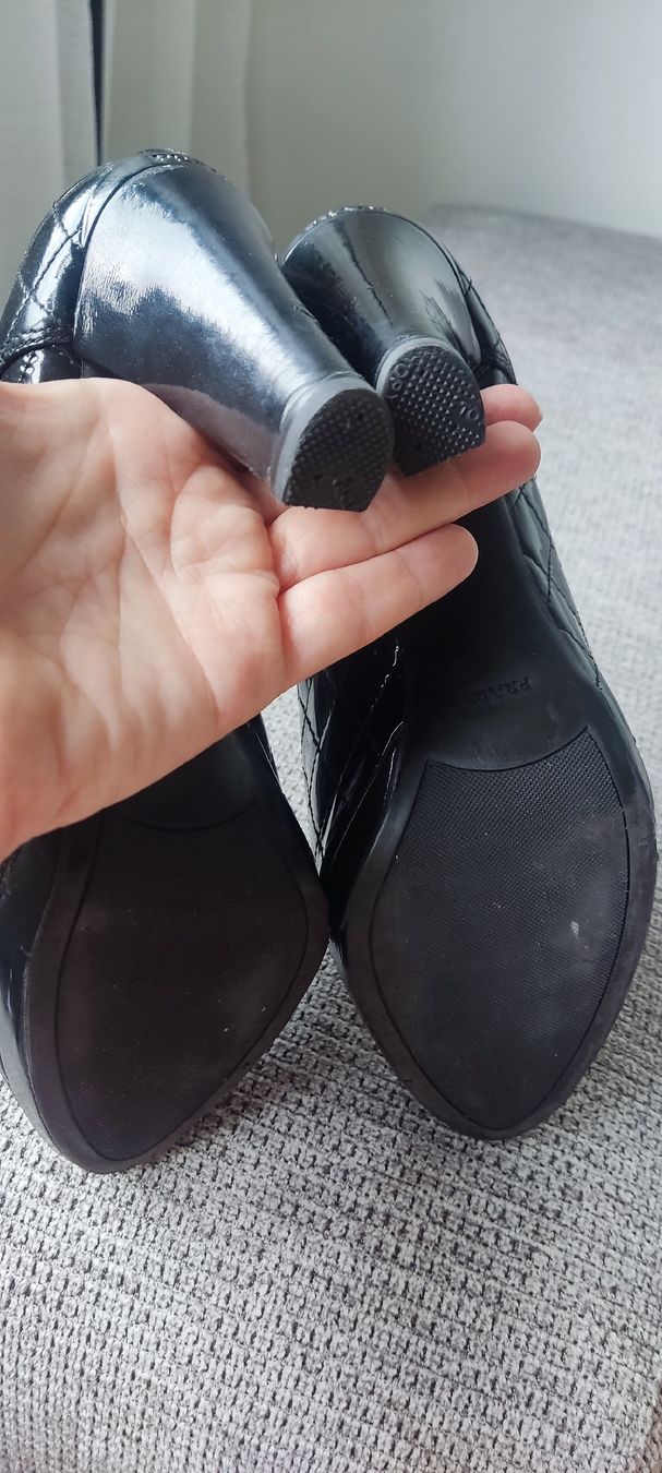 Prada Scarpe da donna: Prada Patent Leather Quilted Heels, Black, 39 – Usato da Zürich venduto da alu_dzr7 6