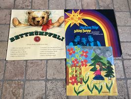 3 LP‘s mit Chinderliedli, sehr gut erhalten, die letzten