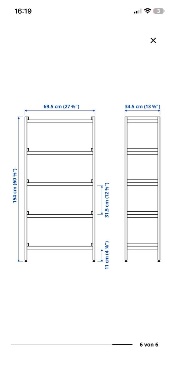 Scaffali: IKEA EKENABBEN Regal – Nuovo (secondo la descrizione) da Luzern venduto da leagpunkt 2