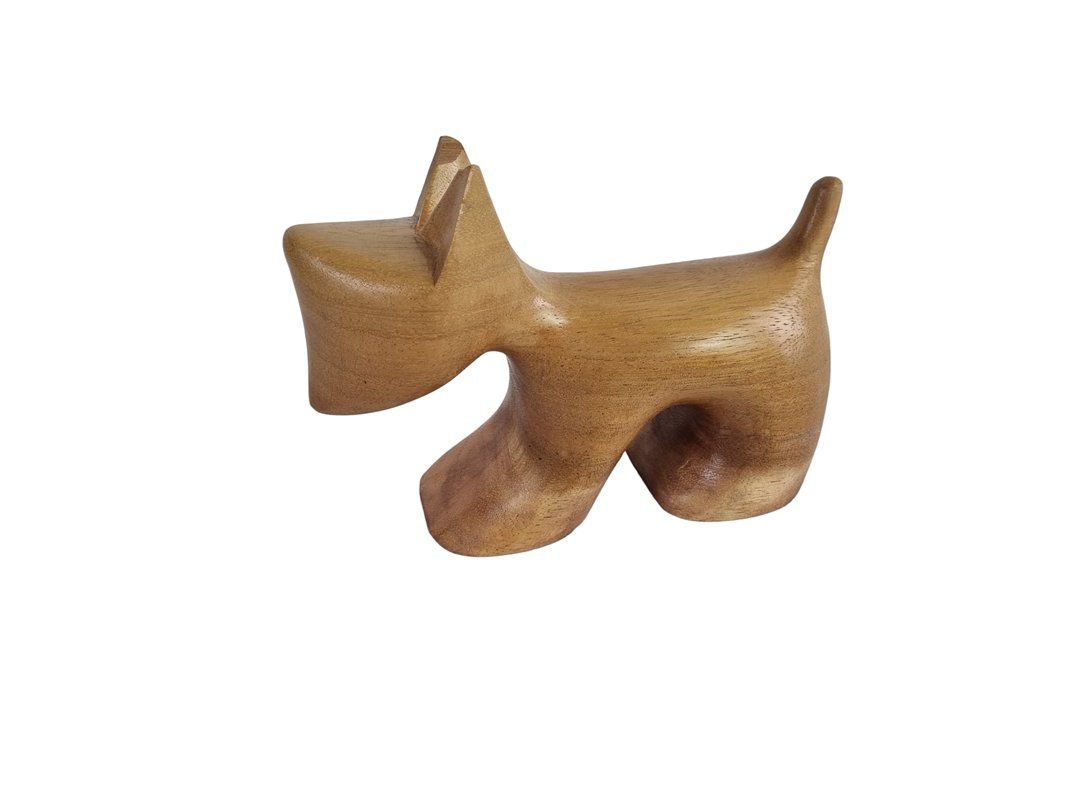 Statuette: Holzhund schottischer Terrier – Usato da Wangen b. Olten venduto da Restwert_Wangen 5