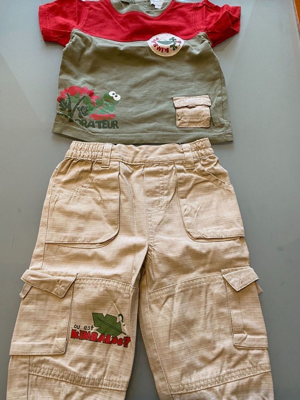 Pantaloni: Ensemble garçon été  T.80 – Usato da Le Brassus venduto da lionete02