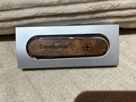 Victorinox Sackmesser Holz "Dankesschön" Neuwertig!