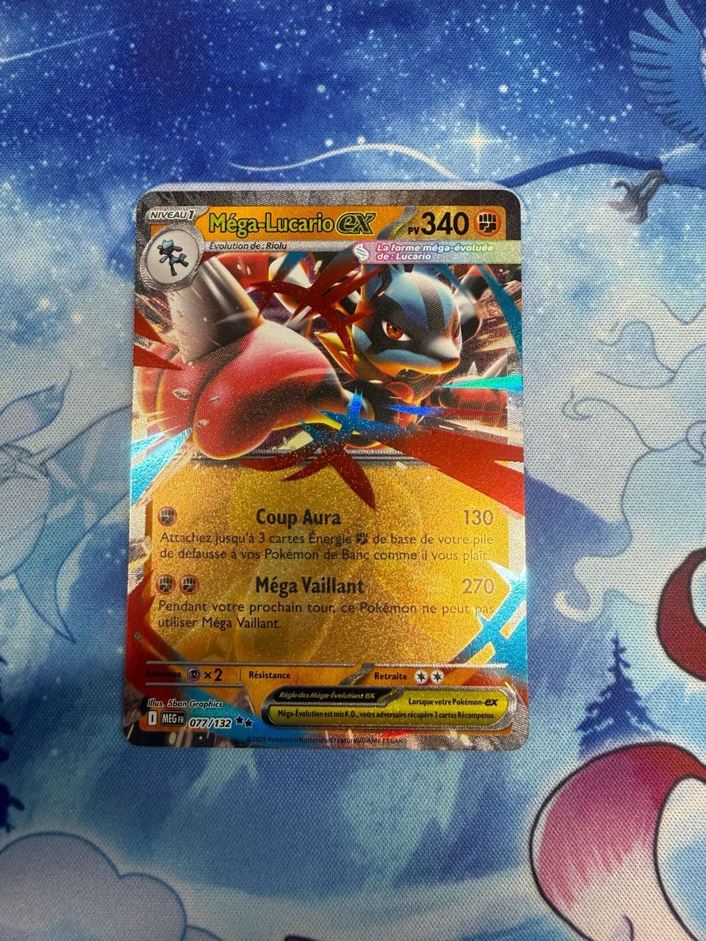 Pokémon Carte collezionabili: Méga-Lucario EX - MEG 077 FR – Nuovo (secondo la descrizione) da Courgenay venduto da ScamBoxOff