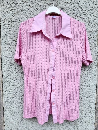 Edle Bluse / Poloshirt rosa Elastisch!! Qualität!!