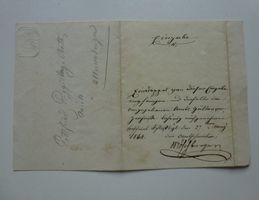 Allmendingen ++ altes Schreiben aus dem Jahr 1864