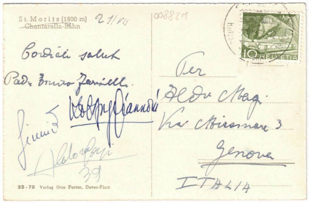 Cartoline postali: St. Moritz - Standseilbahn Chantarella – Usato da Binningen venduto da Mountainrider 1
