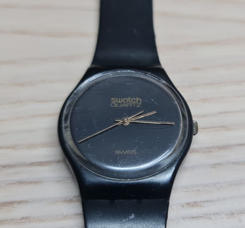 Swatch Uhr 1984 BLACK MAGIC GB101 Gebraucht In Eschenbach SG F r 