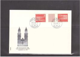1968 FDC Kehrdruckmarken