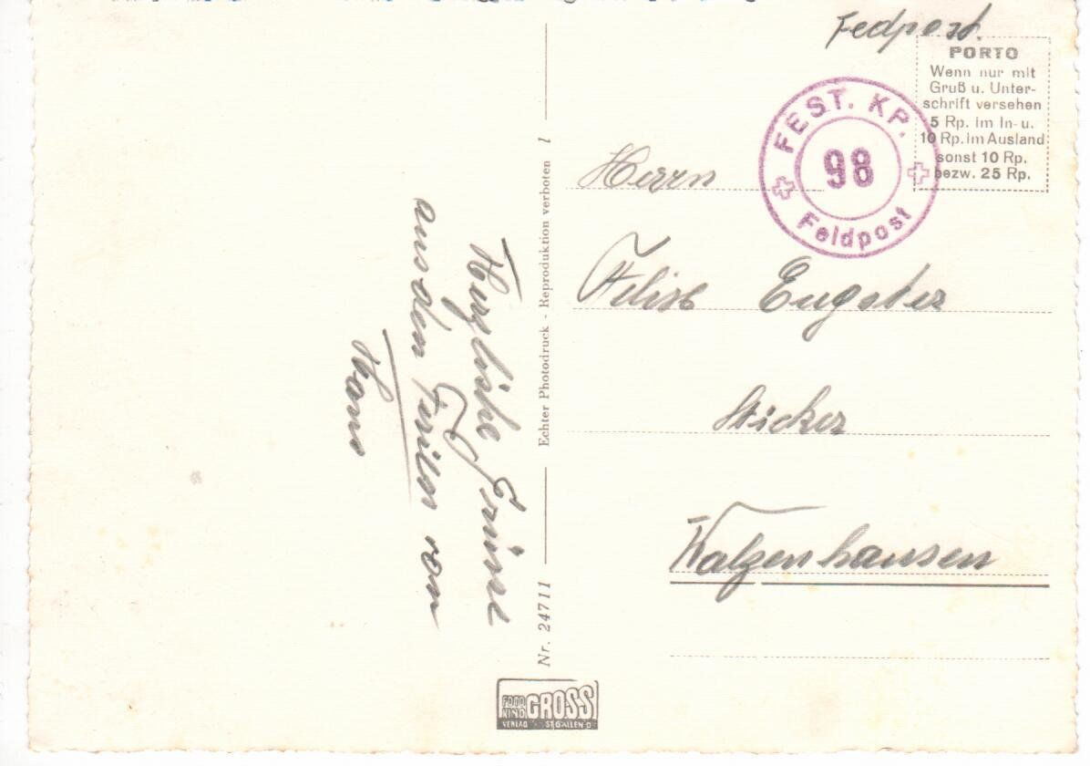 Cartoline postali: Oberschan – Usato da Wolhusen venduto da Curver9 1